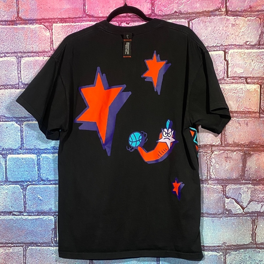 Nike Graphic T Shirt Men’s Medium Black Retro Streetwear Short Sleeve - Picture 4 of 9
